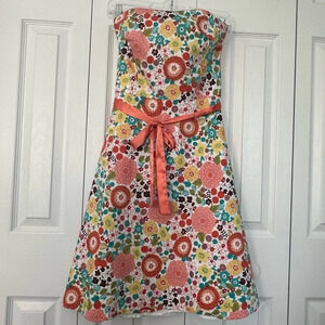 Spence Exquisite Voluminous Midi Dress Floral Ribbon Waist Sz 6